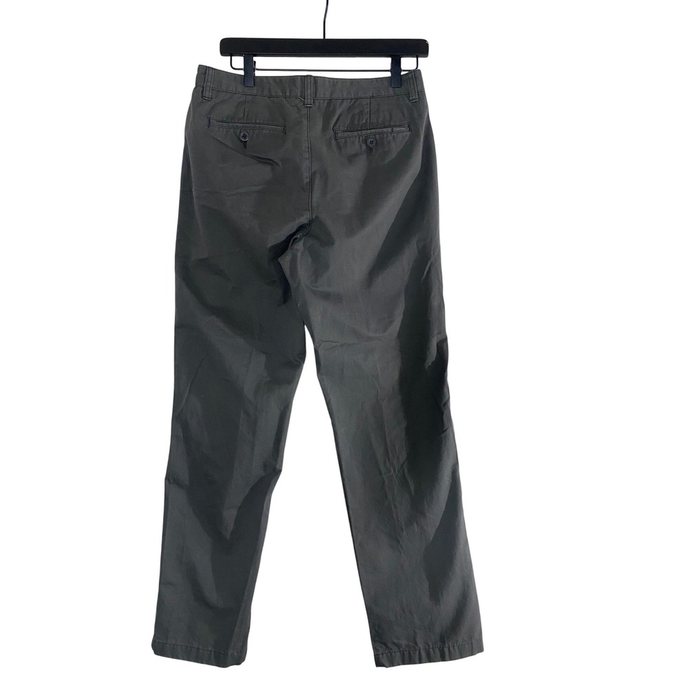 Calvin Klein Chino Pants Mens 30x32 Gray Excellent Straight Leg Cotton Trousers